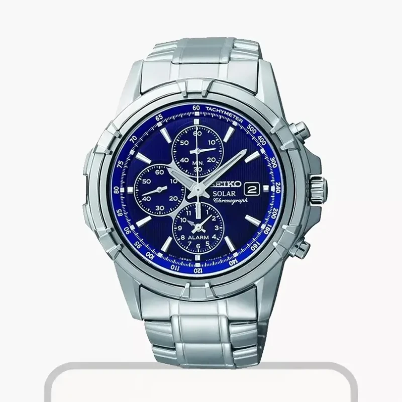 Seiko Solar Chronogrph Blue Dial Men’s Watch- SSC141P1